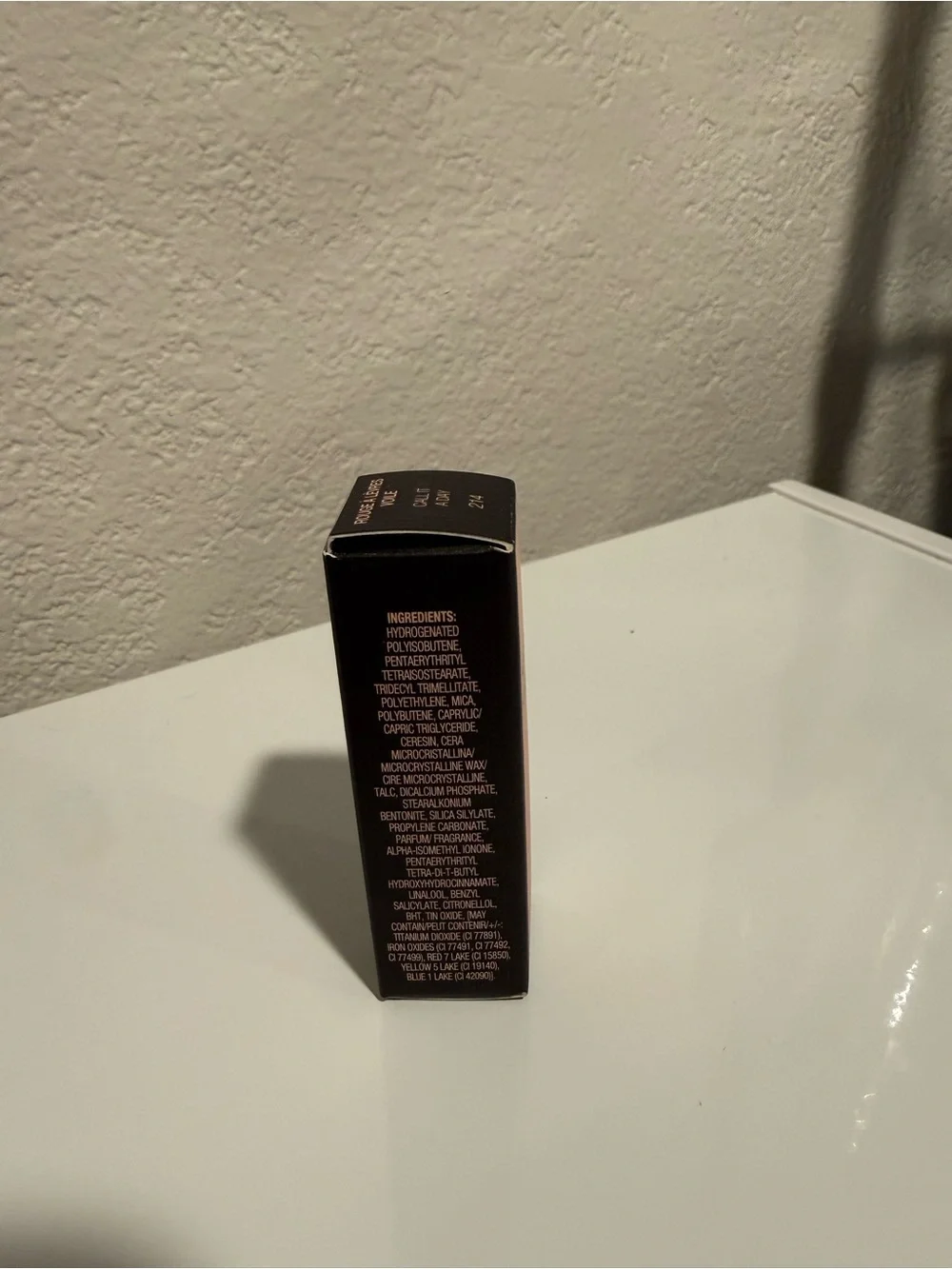 NIB Gucci Lipstick 214 Call It A Day Dusty Rose Brown with Floral Case